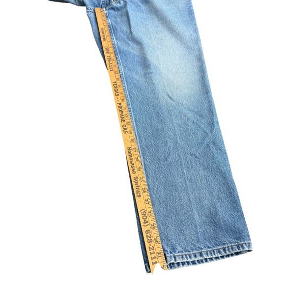 LL‎ Bean Natural Fit Jeans Mens 40x34 (38x32) Light Wash Denim Straight Leg - Picture 9 of 12